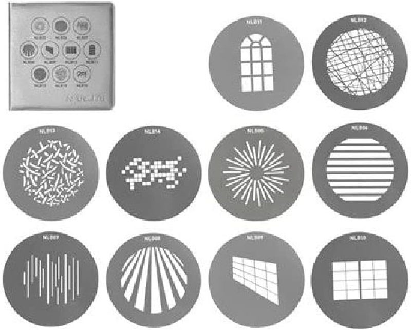 مجموعة ملحقات عرض BM GOBO 1 (10 قطع في مجموعة واحدة)